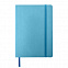 Ежедневник недатированный Shady, А5,  голубой, кремовый блок, лазурный обрез с логотипом  заказать по выгодной цене в кибермаркете AvroraStore