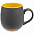 Кружка Chubby, серая с желтым с логотипом  заказать по выгодной цене в кибермаркете AvroraStore