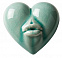 Фарфоровое сердце What The Heart Speaks About с логотипом  заказать по выгодной цене в кибермаркете AvroraStore