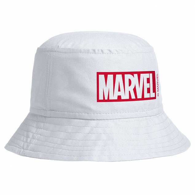 Панама Marvel, белая с логотипом  заказать по выгодной цене в кибермаркете AvroraStore