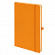 Бизнес-блокнот А5  "Silky", оранжевый,  твердая обложка,  в клетку с логотипом  заказать по выгодной цене в кибермаркете AvroraStore