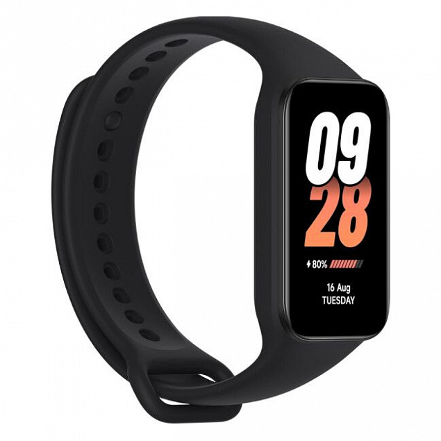 Фитнес браслет Mi Smart Band 8 Active, черный с логотипом  заказать по выгодной цене в кибермаркете AvroraStore