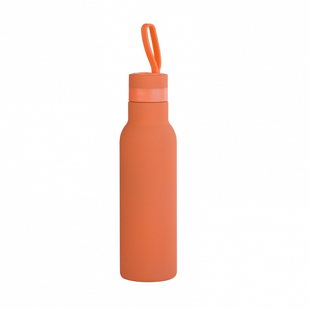 Бутылка для воды "Фитнес", покрытие soft touch, 0,7 л. с логотипом  заказать по выгодной цене в кибермаркете AvroraStore