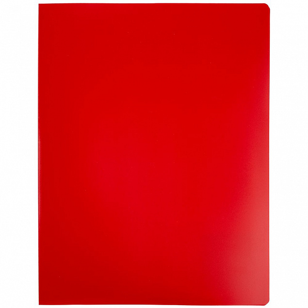 Папка с прижимом Expert, красная с логотипом  заказать по выгодной цене в кибермаркете AvroraStore