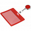 Чехол для карточки с ретрактором Devon, красный с логотипом  заказать по выгодной цене в кибермаркете AvroraStore