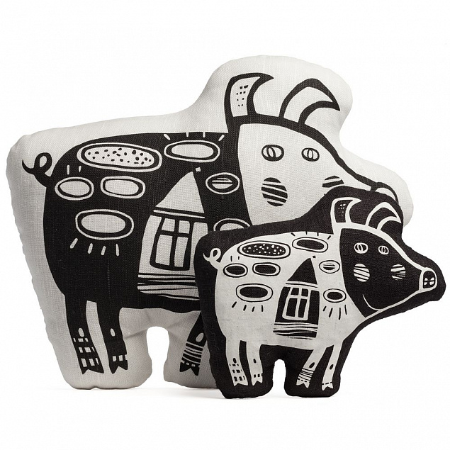 Игрушка «Свинка, витающая в облаках», белая с логотипом  заказать по выгодной цене в кибермаркете AvroraStore