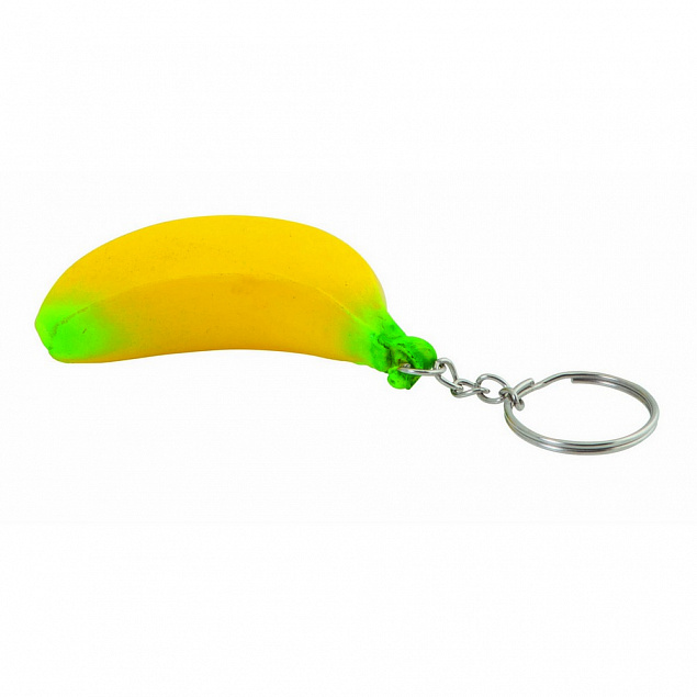 Брелок банан, желтый с логотипом  заказать по выгодной цене в кибермаркете AvroraStore