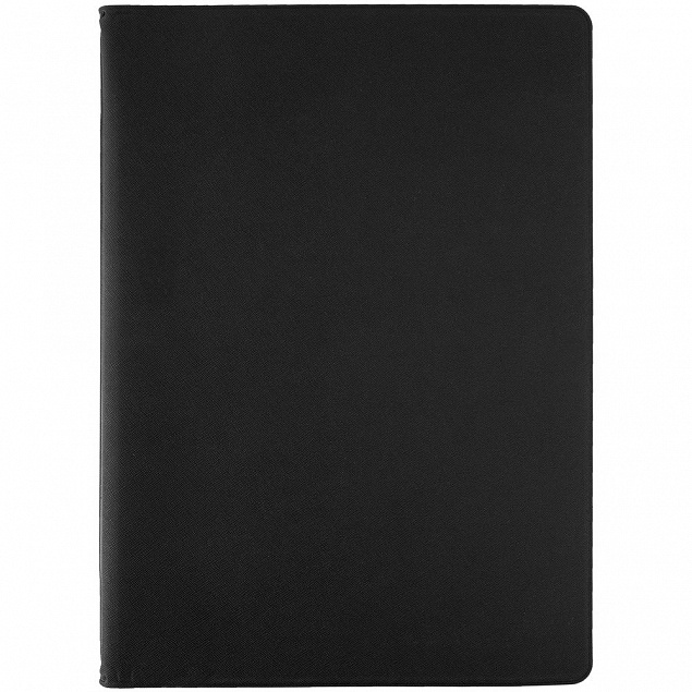 Папка для хранения документов Devon Maxi, черная с логотипом  заказать по выгодной цене в кибермаркете AvroraStore