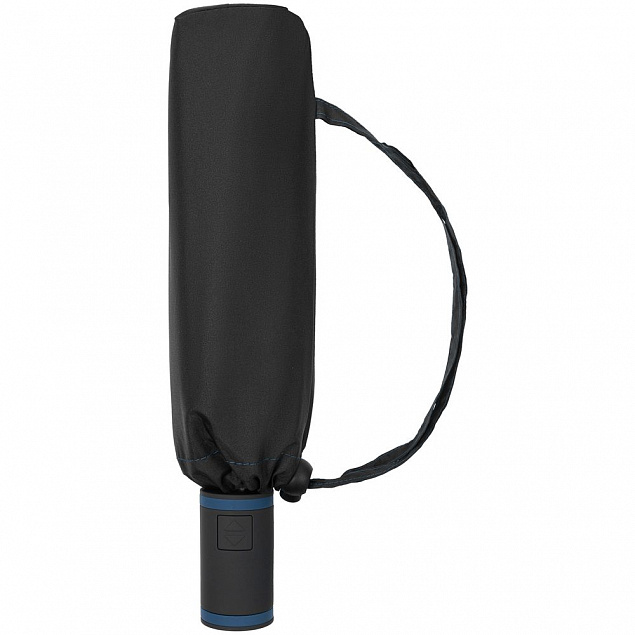 Зонт складной AOC Mini ver.2, синий с логотипом  заказать по выгодной цене в кибермаркете AvroraStore