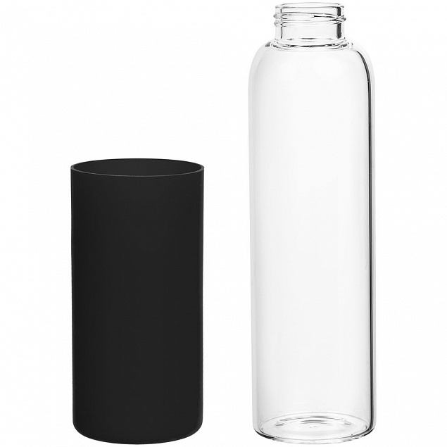 Бутылка для воды Onflow, черная с логотипом  заказать по выгодной цене в кибермаркете AvroraStore