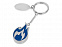 Брелок с шильдом,  синий/серебристый с логотипом  заказать по выгодной цене в кибермаркете AvroraStore