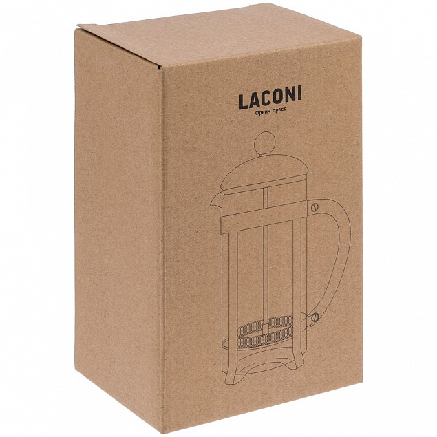 Френч-пресс Laconi с логотипом  заказать по выгодной цене в кибермаркете AvroraStore