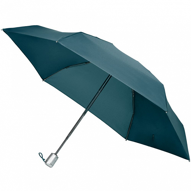 Складной зонт Alu Drop S, 4 сложения, автомат, синий (индиго) с логотипом  заказать по выгодной цене в кибермаркете AvroraStore