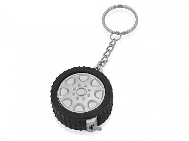 Брелок-рулетка Шина, 1м с логотипом  заказать по выгодной цене в кибермаркете AvroraStore