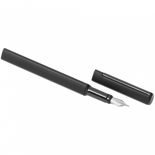 Ручка перьевая PF One, черная с логотипом  заказать по выгодной цене в кибермаркете AvroraStore