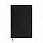 Бизнес-блокнот ALFI, A5, черный, мягкая обложка, в линейку с логотипом  заказать по выгодной цене в кибермаркете AvroraStore