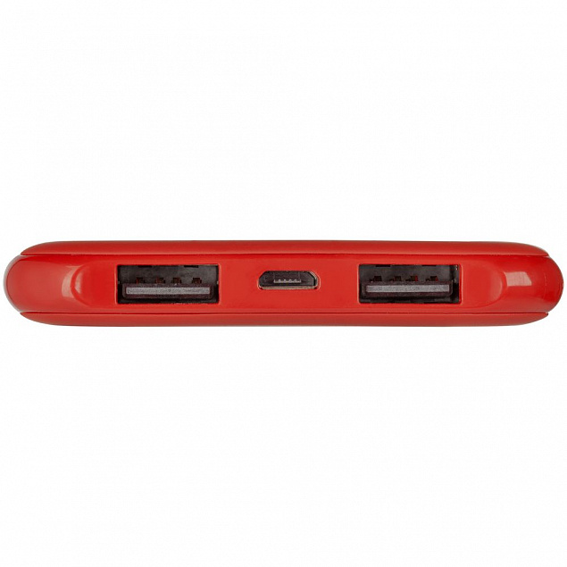 Внешний аккумулятор Uniscend Half Day Compact 5000 мAч, красный с логотипом  заказать по выгодной цене в кибермаркете AvroraStore