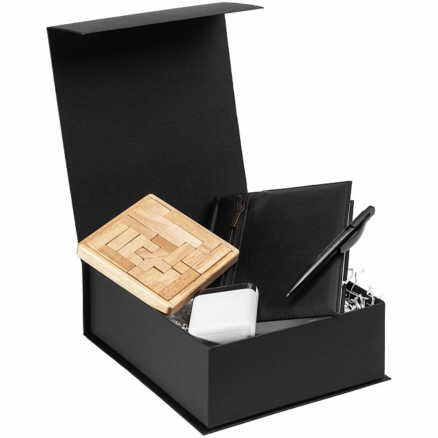 Коробка Flip Deep, черная с логотипом  заказать по выгодной цене в кибермаркете AvroraStore