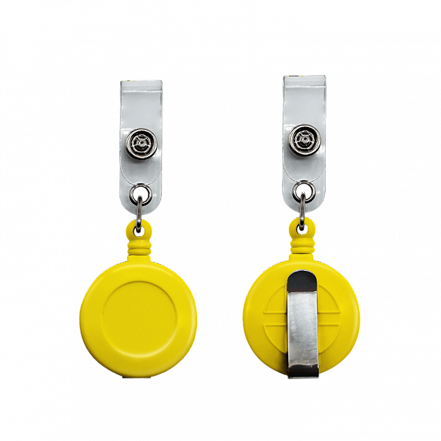 Ретрактор 4hand (желтый) с логотипом  заказать по выгодной цене в кибермаркете AvroraStore