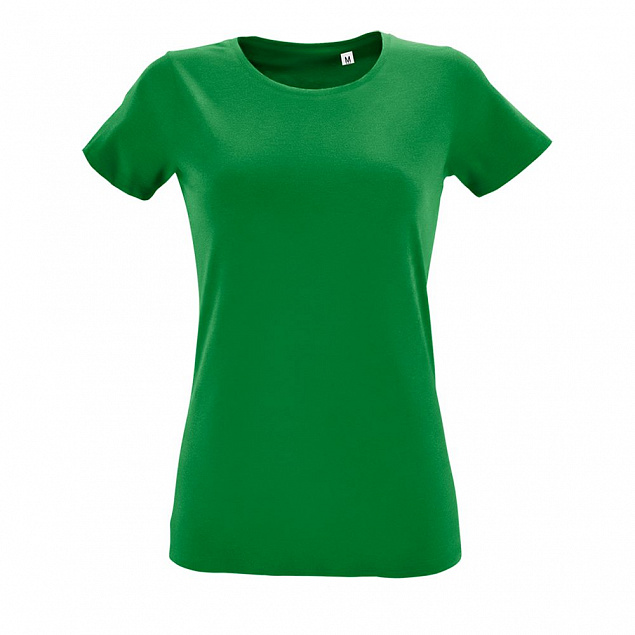 Футболка женская Regent Fit Women, ярко-зеленая с логотипом  заказать по выгодной цене в кибермаркете AvroraStore