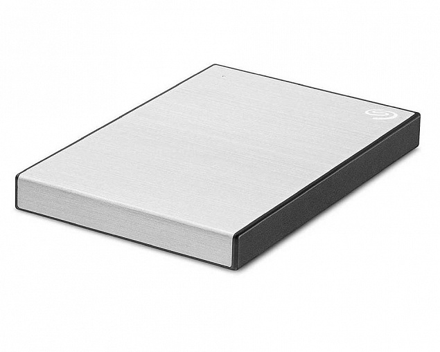 Внешний диск Segate Backup Plus Slim, USB 3.0, 2 Тб, серебристый с логотипом  заказать по выгодной цене в кибермаркете AvroraStore