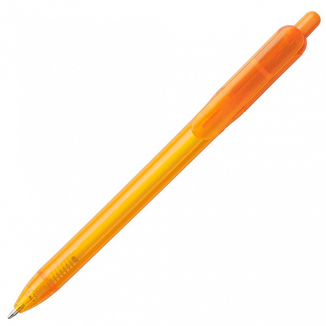 Ручка шариковая Bolide Transparent, оранжевая с логотипом  заказать по выгодной цене в кибермаркете AvroraStore