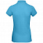 Рубашка поло женская Inspire, бирюзовая с логотипом  заказать по выгодной цене в кибермаркете AvroraStore