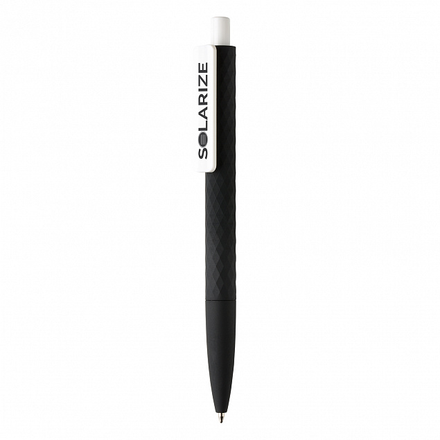 Ручка X3 Smooth Touch, черный с логотипом  заказать по выгодной цене в кибермаркете AvroraStore