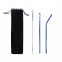 Набор многоразовых трубочек гальванических Оnlycofer Х black (спектр) с логотипом  заказать по выгодной цене в кибермаркете AvroraStore