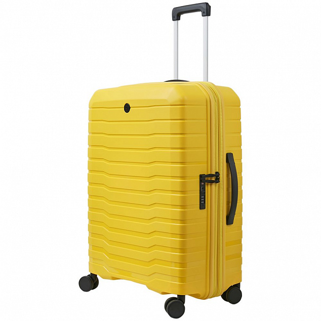 Чемодан Edge M, желтый с логотипом  заказать по выгодной цене в кибермаркете AvroraStore