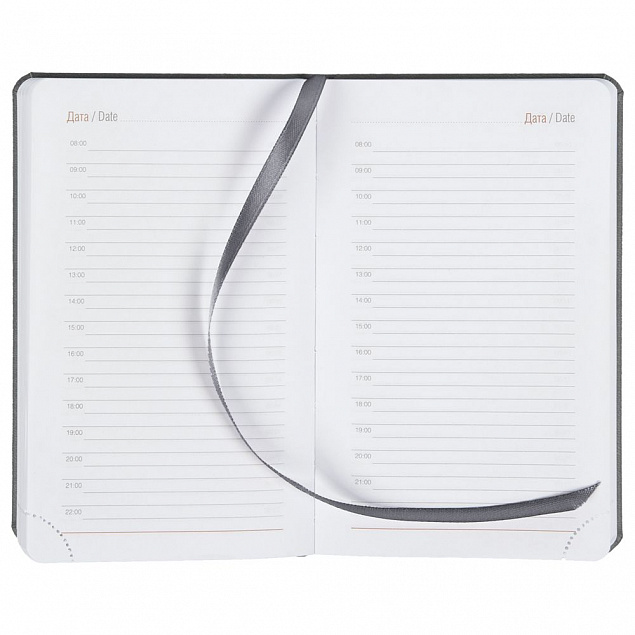 Ежедневник Basis Mini, недатированный, серый с логотипом  заказать по выгодной цене в кибермаркете AvroraStore