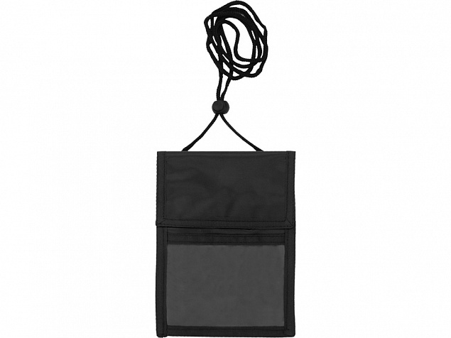 Нагрудное дорожное портмоне со шнурком с логотипом  заказать по выгодной цене в кибермаркете AvroraStore