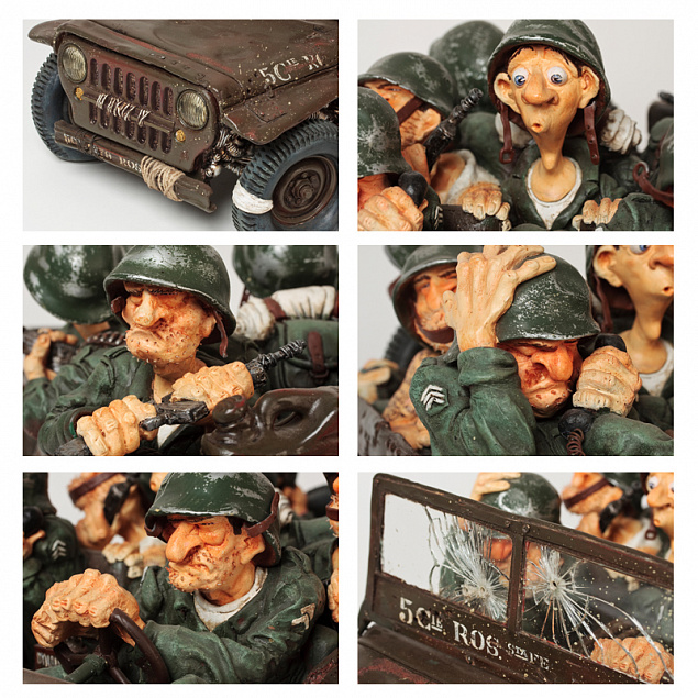 Скульптура "Военный патруль" с логотипом  заказать по выгодной цене в кибермаркете AvroraStore