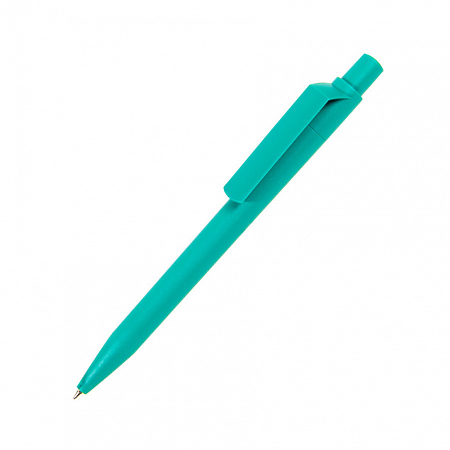 Ручка шариковая DOT, аквамарин, матовое покрытие, пластик с логотипом  заказать по выгодной цене в кибермаркете AvroraStore