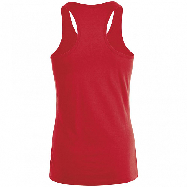 Майка женская Justin Women, красная с логотипом  заказать по выгодной цене в кибермаркете AvroraStore