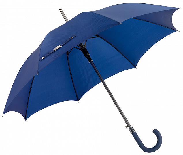 Зонт автоматический JUBILEE, темно-синий с логотипом  заказать по выгодной цене в кибермаркете AvroraStore