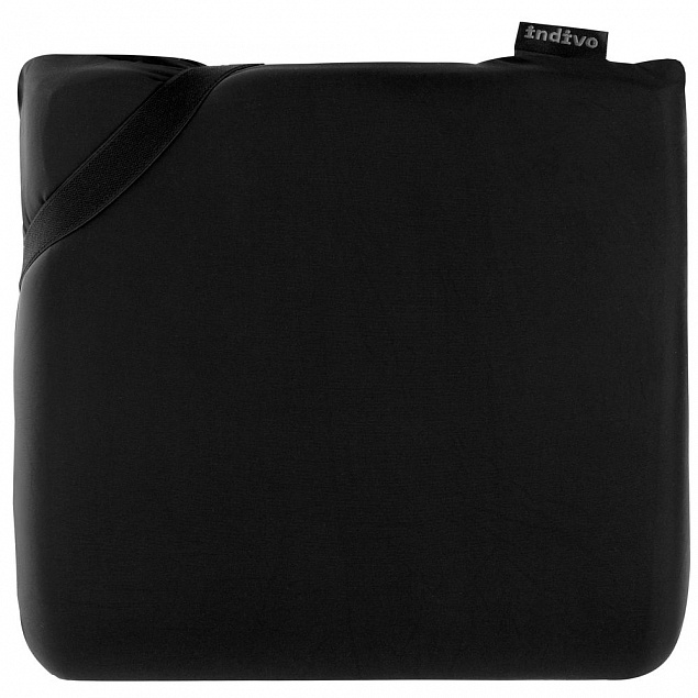 Дорожная подушка supSleep, черная с логотипом  заказать по выгодной цене в кибермаркете AvroraStore