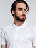 Рубашка поло мужская Adam, белая с логотипом  заказать по выгодной цене в кибермаркете AvroraStore
