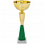 Кубок Kudos, большой, зеленый с логотипом  заказать по выгодной цене в кибермаркете AvroraStore