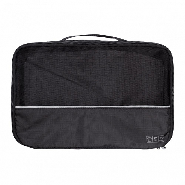 Дорожный набор сумок noJumble 4 в 1, черный с логотипом  заказать по выгодной цене в кибермаркете AvroraStore