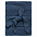 Плед Pleat, синий с логотипом  заказать по выгодной цене в кибермаркете AvroraStore
