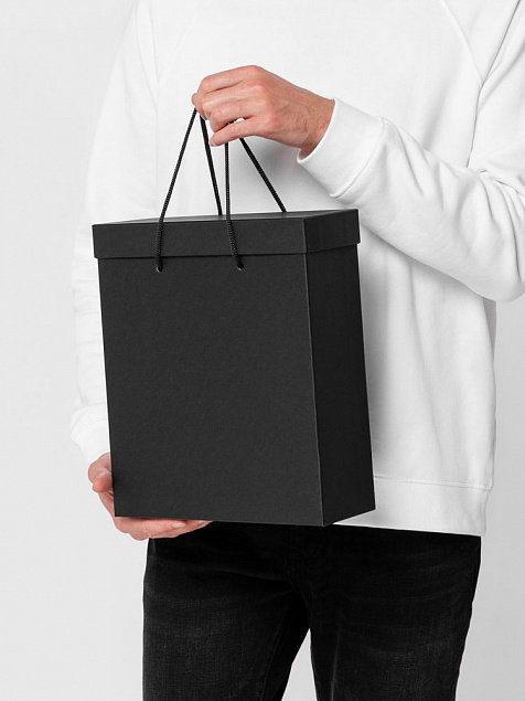 Коробка Handgrip, большая, черная с логотипом  заказать по выгодной цене в кибермаркете AvroraStore