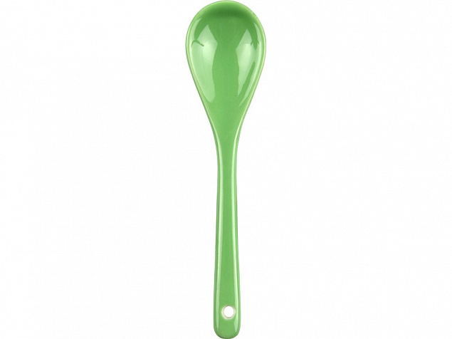 Кружка Авеленго с ложкой, зеленый с логотипом  заказать по выгодной цене в кибермаркете AvroraStore