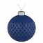 Елочный шар King, 10 см, синий с логотипом  заказать по выгодной цене в кибермаркете AvroraStore