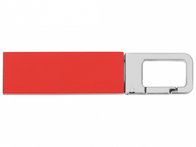 USB-флешка на 16 Гб «Hook» с карабином с логотипом  заказать по выгодной цене в кибермаркете AvroraStore