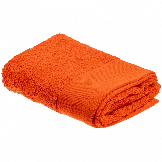 Полотенце Odelle, ver.2, малое, оранжевое с логотипом  заказать по выгодной цене в кибермаркете AvroraStore