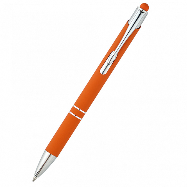 Ручка металлическая Ingrid - Оранжевый OO с логотипом  заказать по выгодной цене в кибермаркете AvroraStore