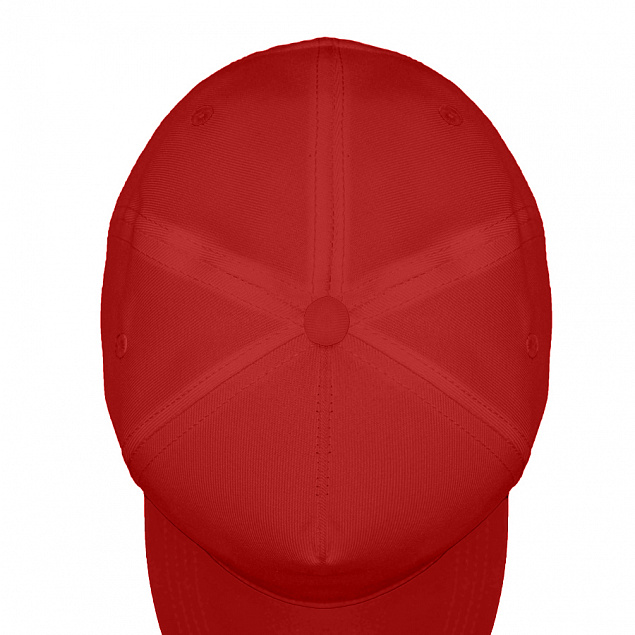 Бейсболка "Fortuna", 5 клиньев,  застежка на липучке,  красный, 100% полиэстер, плотность 140 г/м2 с логотипом  заказать по выгодной цене в кибермаркете AvroraStore