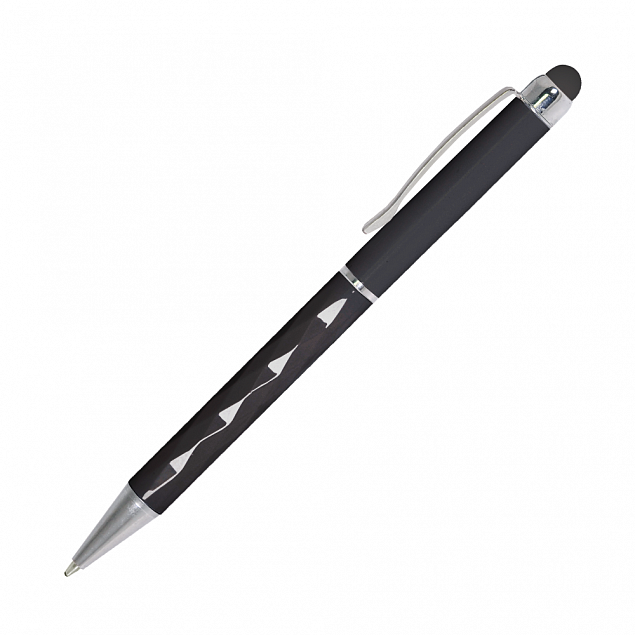 Шариковая ручка Crystal, черная с логотипом  заказать по выгодной цене в кибермаркете AvroraStore
