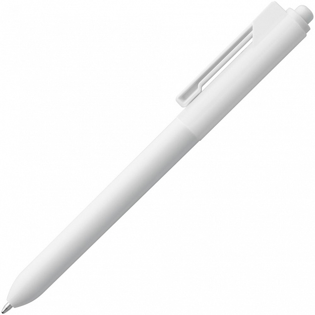 Ручка шариковая Hint Special, белая с логотипом  заказать по выгодной цене в кибермаркете AvroraStore